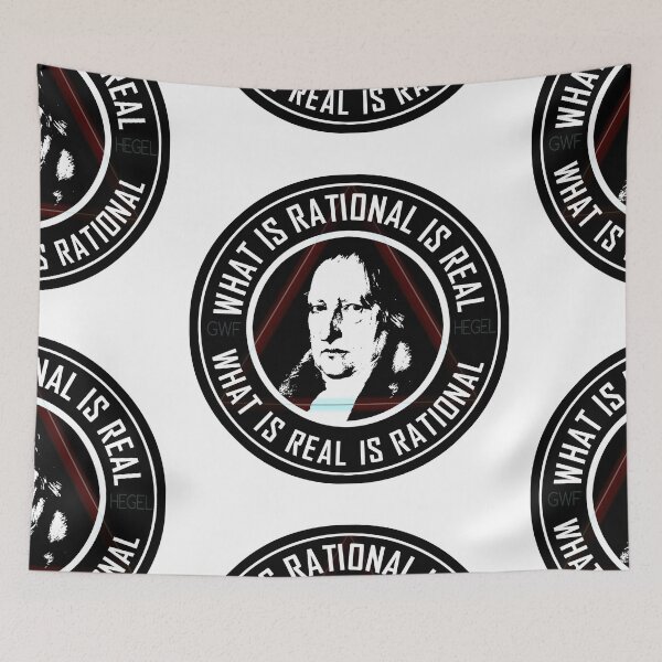 Item preview, HEGEL - WHAT IS RATIONAL IS REAL designed and sold by sociographix.