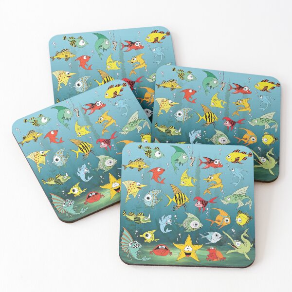 Item preview, Cartoon Fish Underwater designed and sold by ironydesigns.
