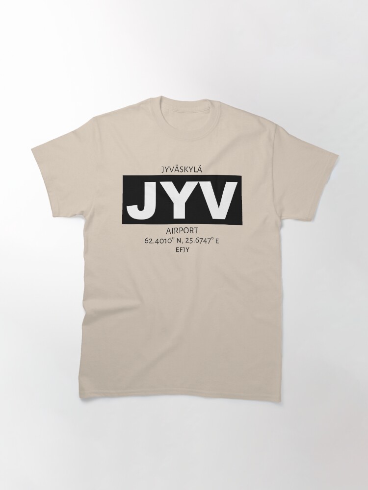 Alternate view of Jyvaskyla Airport JYV Classic T-Shirt