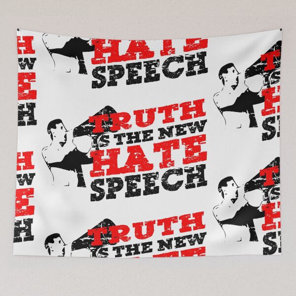 Item preview, MEGAPHONE MAN - TRUTH IS THE NEW HATE SPEECH designed and sold by sociographix.