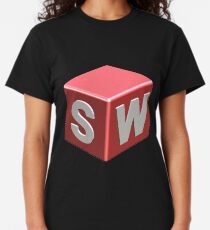 3D Cad/Cam/Cae Solid Works Designer BG Black Classic T-Shirt