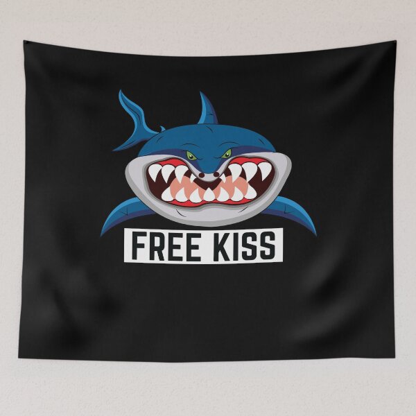 Item preview, Free Kiss Shark with giant mouth and sharp teeth designed and sold by BiZepsM0.
