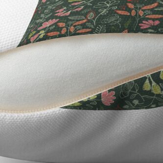 Alternate view of Glowy bosque forest floral pattern Floor Pillow