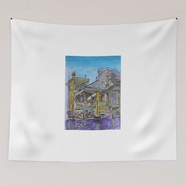 Item preview, Watercolor Sketch - 7 Issaquah Dock, Sausalito, Califonia 2012 designed and sold by Igor Pozdnyakov.