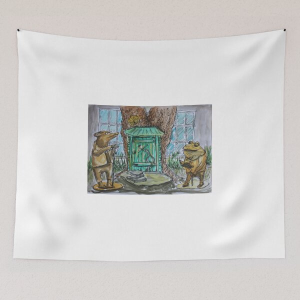 Item preview, Watercolor Sketch - Toad's Book Club Statues. Mountain View Library 2013 designed and sold by Igor Pozdnyakov.