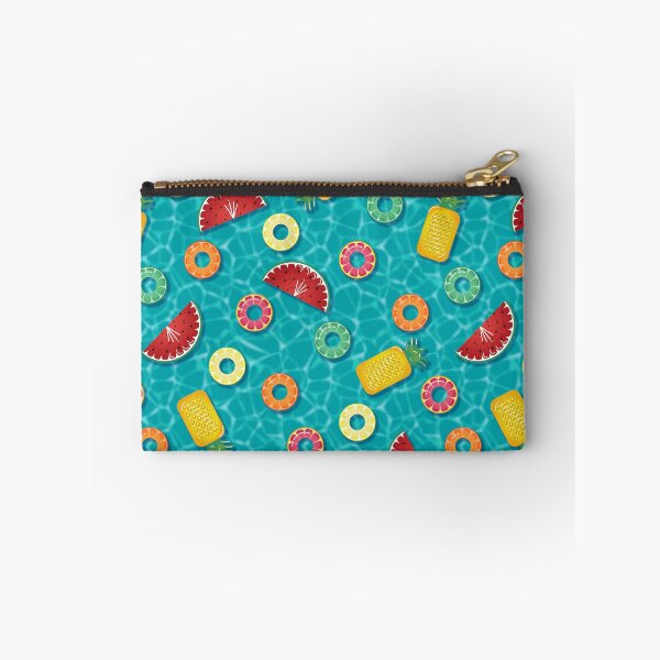 Item preview, Modern Flat - Summer Fruits Pool Floats Pattern – Turquoise designed and sold by WickedRefined - Nicole Demereckis.