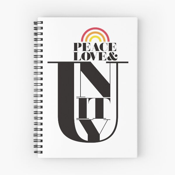 Item preview, Social Justice Peace Love and Unity Rainbow designed and sold by AugustDesign.