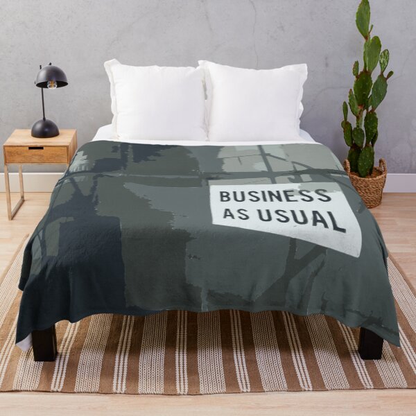 Item preview, BUSINESS AS USUAL Vintage Art designed and sold by Bruce ALMIGHTY Baker.