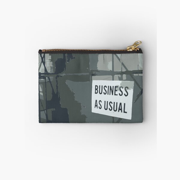 Item preview, BUSINESS AS USUAL Vintage Art designed and sold by Bruce ALMIGHTY Baker.