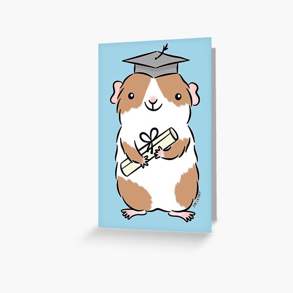 Graduation Guinea-pig Greeting Card