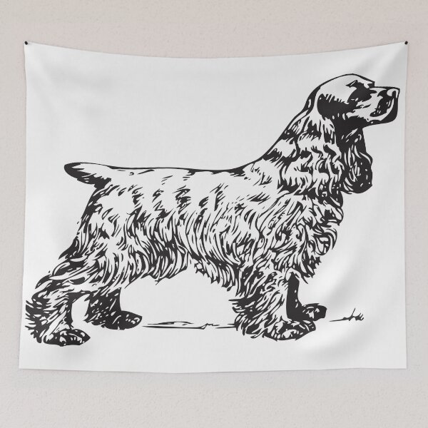 Item preview, COCKER SPANIEL Vintage Art designed and sold by Bruce ALMIGHTY Baker.