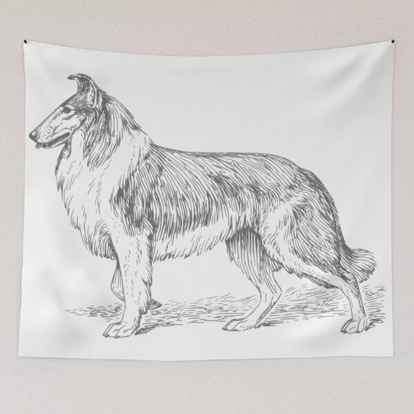 Item preview, COLLIE Vintage Art designed and sold by Bruce ALMIGHTY Baker.