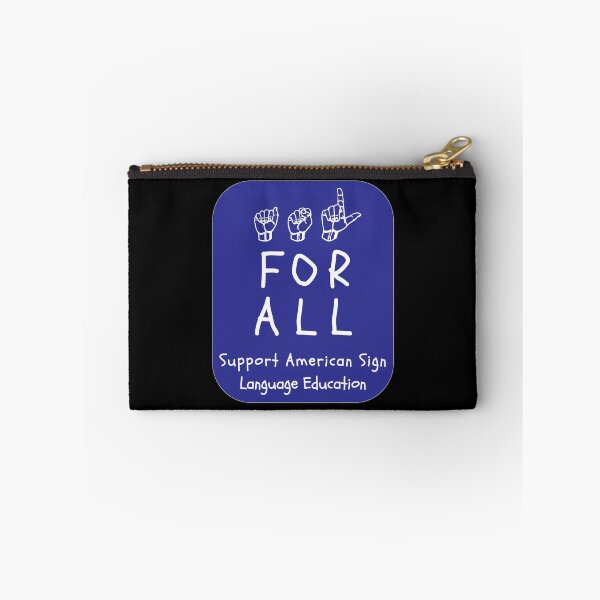 Item preview, ASL Styles:  ASL For All - Support ASL Education on Blue designed and sold by ASLstyles.