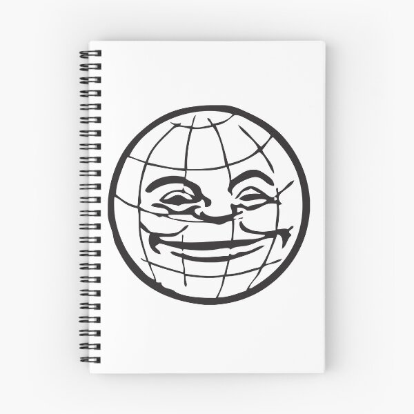 Item preview, GRINNING GLOBE Vintage Art designed and sold by Bruce ALMIGHTY Baker.