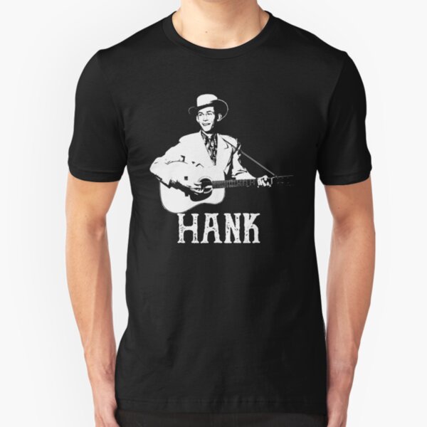 Hank - White Stencil Slim Fit T-Shirt