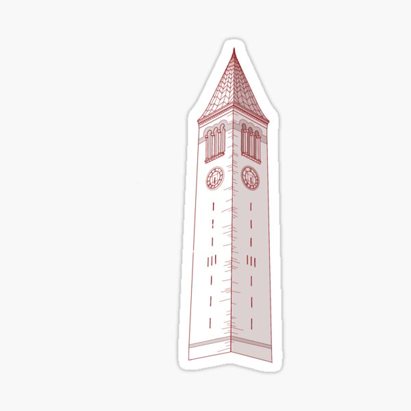 Cornell Tower Red | McGraw Tower Sticker