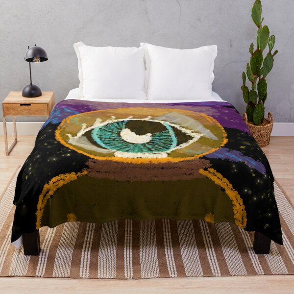 Item preview, Alien Eyeball In Chalk Board Space designed and sold by Ari-ArtStudio.