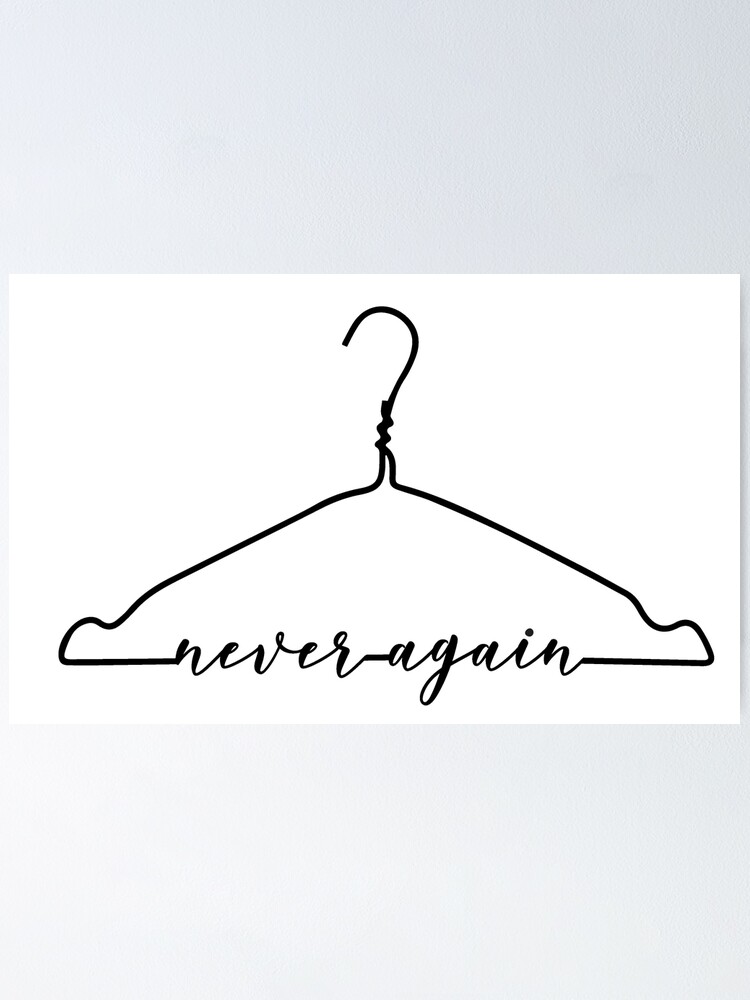 Nie wieder Pro Choice Stoppen Sie die Verbote gegen Abtreibung Poster, image size:750x1000