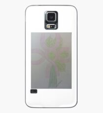 Pink Ribbon Flower Case/Skin for Samsung Galaxy