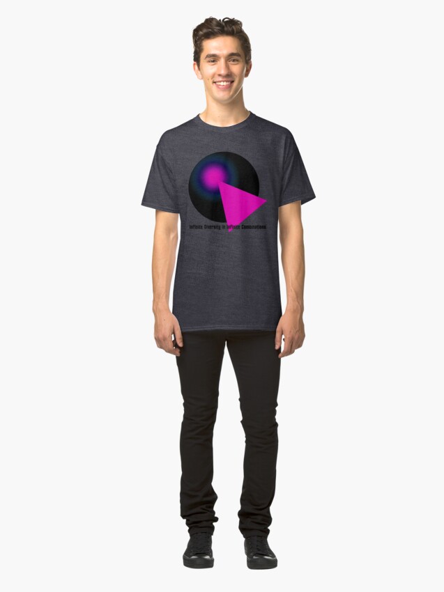 Alternate view of IDIC Black & Hot Pink Classic T-Shirt