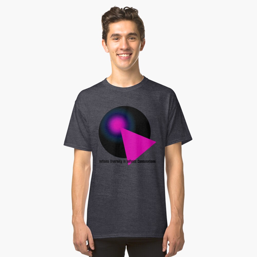 IDIC Black & Hot Pink Classic T-Shirt