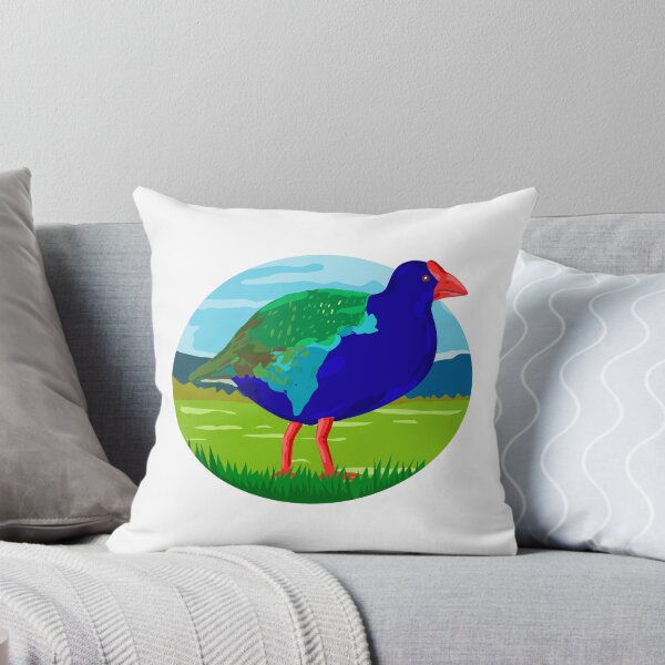 Item preview, South Island Takahe Bird Oval Retro designed and sold by patrimonio.