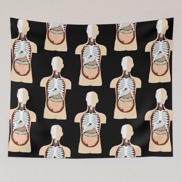 Item preview, Stylized Human Anatomy Diagram designed and sold by dysrhythMia.
