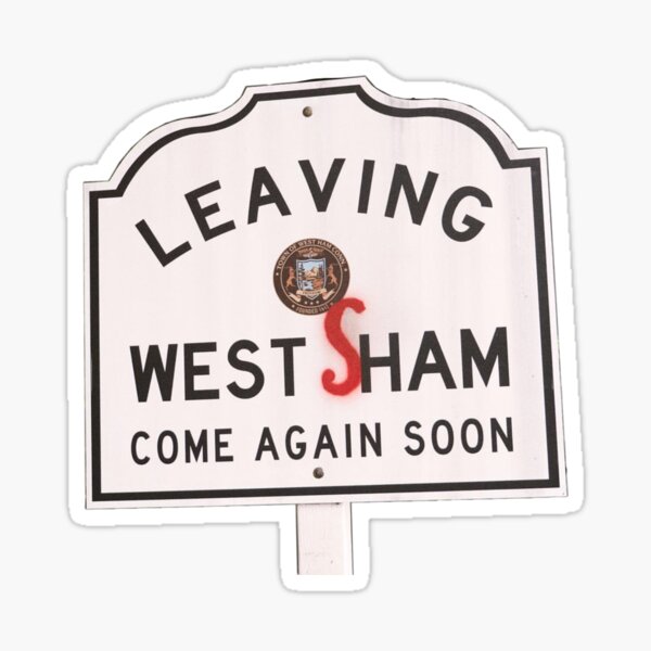 Item preview, The Society - West Ham sign (Sham) designed and sold by grizzvisser.