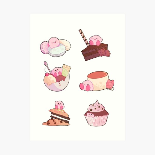 (Kirby) Desserts Art Print