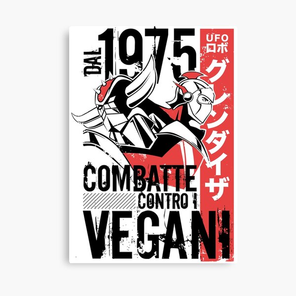 046b Goldrake Contro Vegani Canvas Print