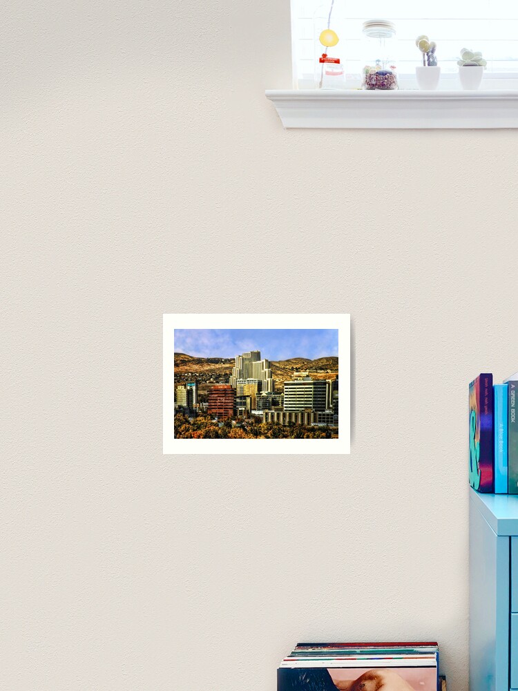 Thumbnail 2 of 3, Art Print, Sunset Over Reno designed and sold by pkg39.