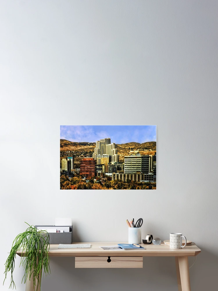 Thumbnail 2 of 3, Poster, Sunset Over Reno designed and sold by pat gamwell.