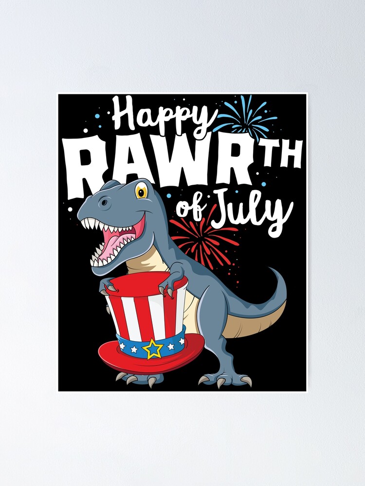 dinosaur 4th of july shirt