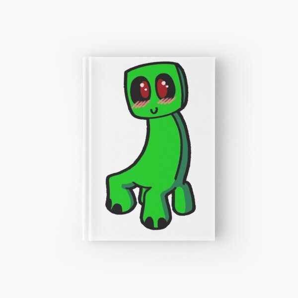 Cute Creeper Hardcover Journals Redbubble - become a creeper and blow up humans roblox youtube