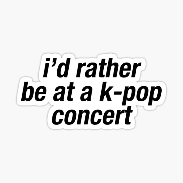kpop concert meme Sticker