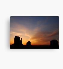 Approach of Day Canvas Print