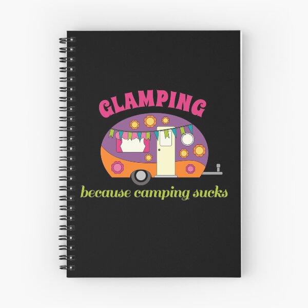 Item preview, Glamping Because Camping Sucks Funny Retro Camper designed and sold by Gonecamping.