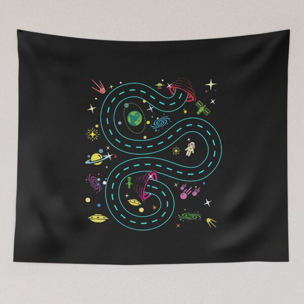 Item preview, Play cars on daddy's back road for car in open space planets stars aliens  designed and sold by alenaz.