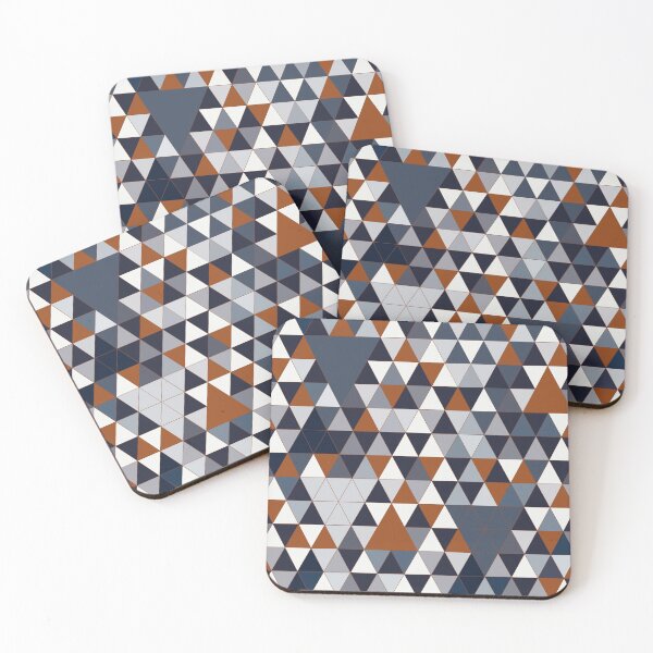 Item preview, Navy Rust Triangles III designed and sold by BlertaDK.