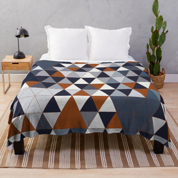 Item preview, Navy Rust Triangles III designed and sold by BlertaDK.