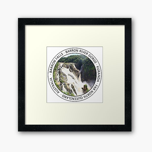 Barron Falls Framed Art Print