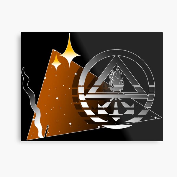 Retro John Constantine Symbol Metal Print