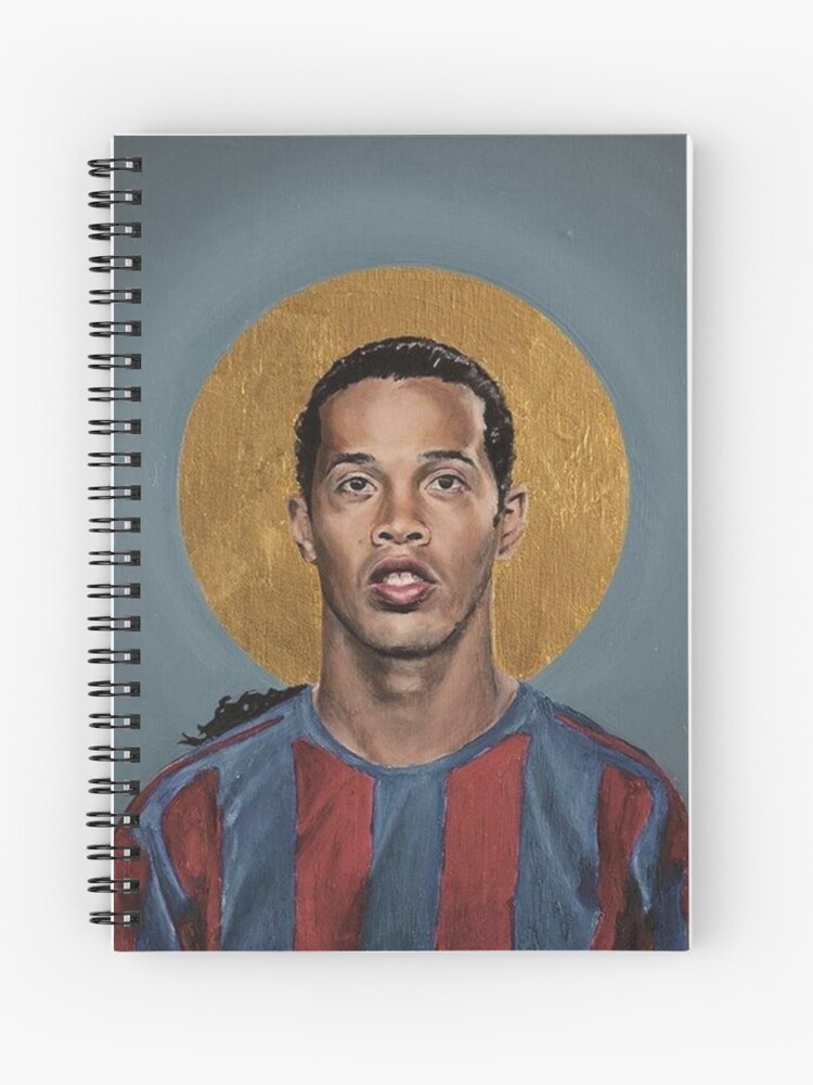 Cuaderno De Espiral Arte Ronaldinho Pintura De Deddirokaja Redbubble