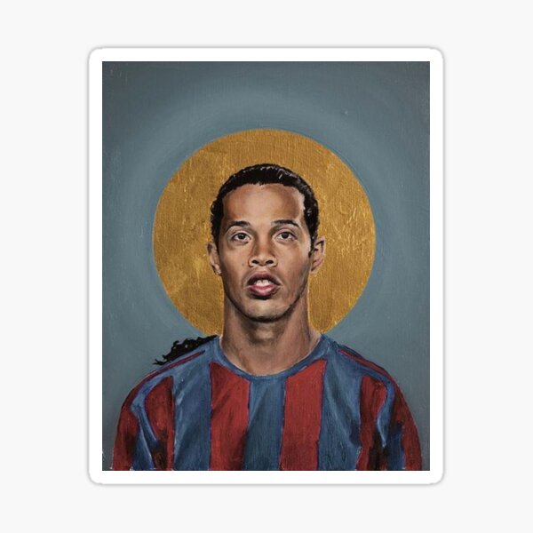 Arte Ronaldinho Pintura Pegatina