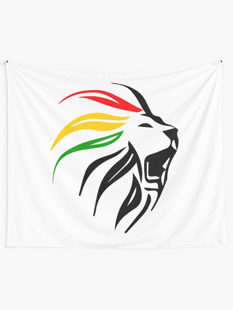 rasta lion tapestry
