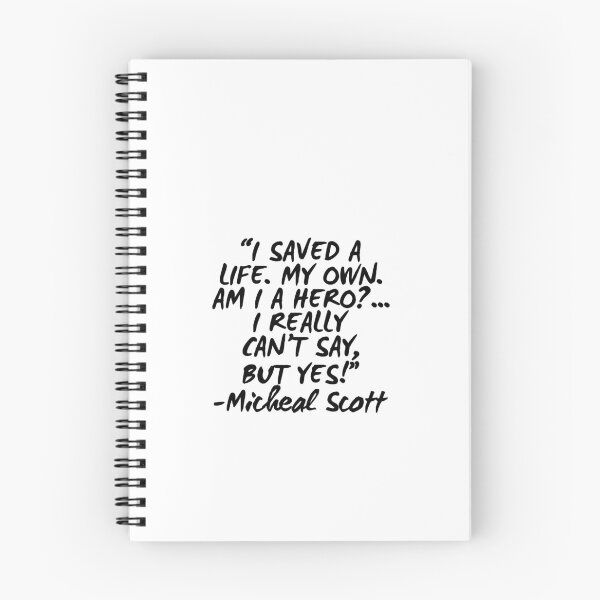 Item preview, I saved a life today. My own. Am I a hero? I really can’t say but yes! Micheal Scott  designed and sold by VinyLab.