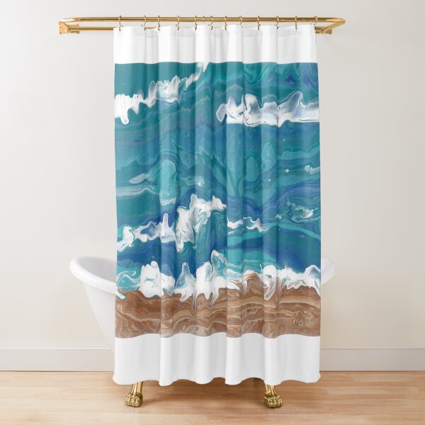 Wave Hello Shower Curtain