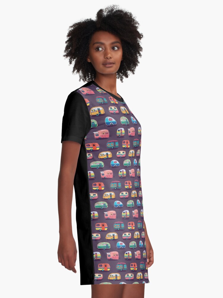 Alternate view of Happy camper Graphic T-Shirt Dress