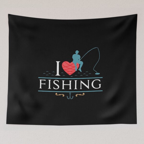 Item preview, I Love Fishing Angling Fishermen Saying Heart Gift designed and sold by Pubi.