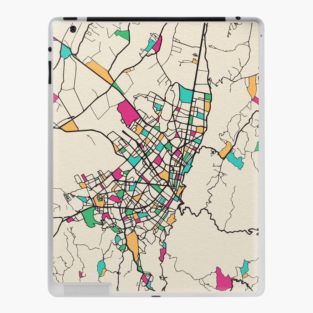 Bogota Colombia Street Map Ipad Case Skin By Geekmywall Redbubble